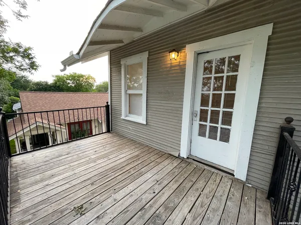 a view of a house with a deck