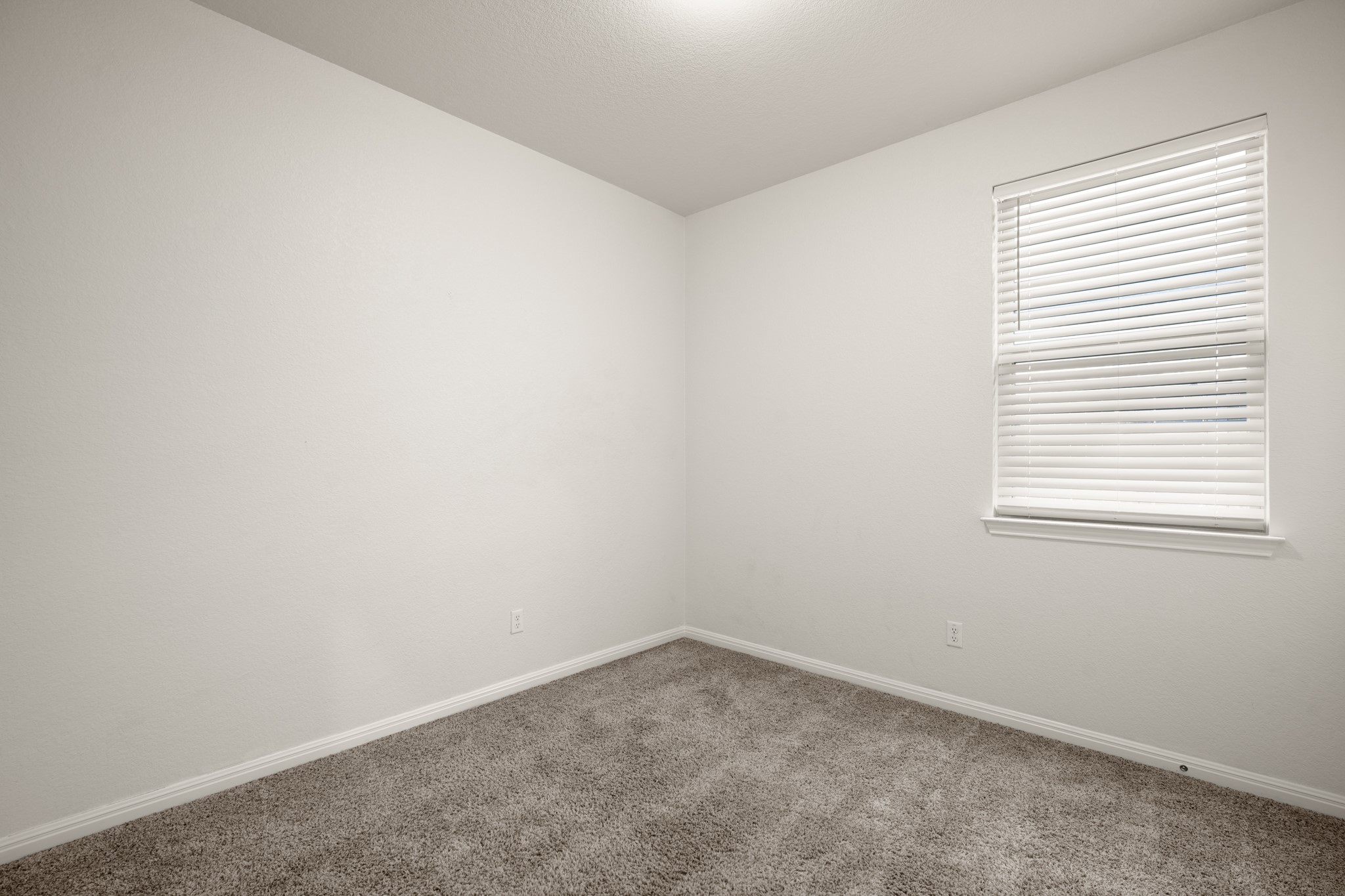152 Mountain Valley Street Georgetown, TX 78628 - Photo 14 of 38 Soft plush carpeting paired with clean baseboards defines this versatile room featuring a single window.