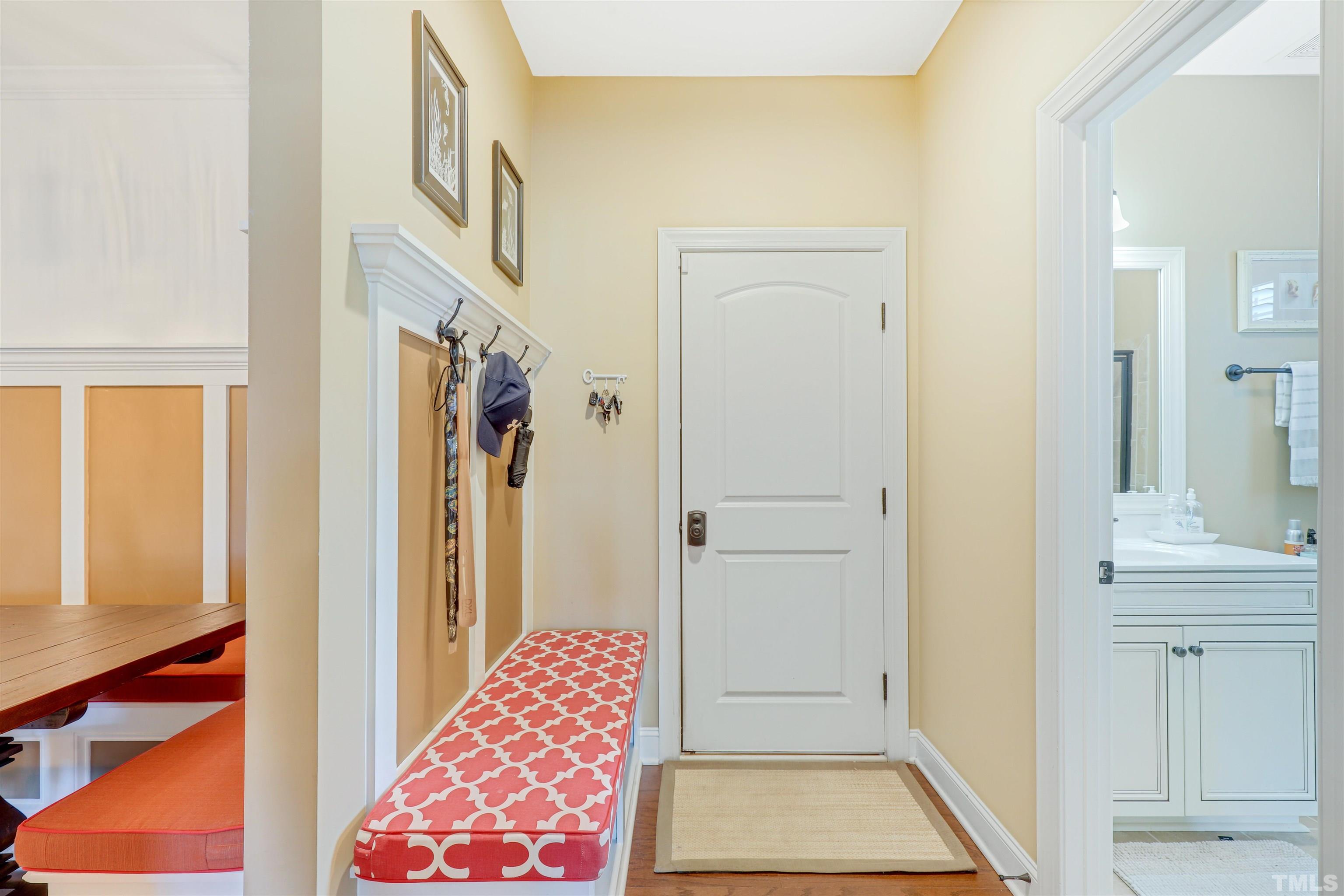 4312 Glengrove Road Raleigh, NC 27616 - Photo 16 of 50 a view of front door with wooden floor