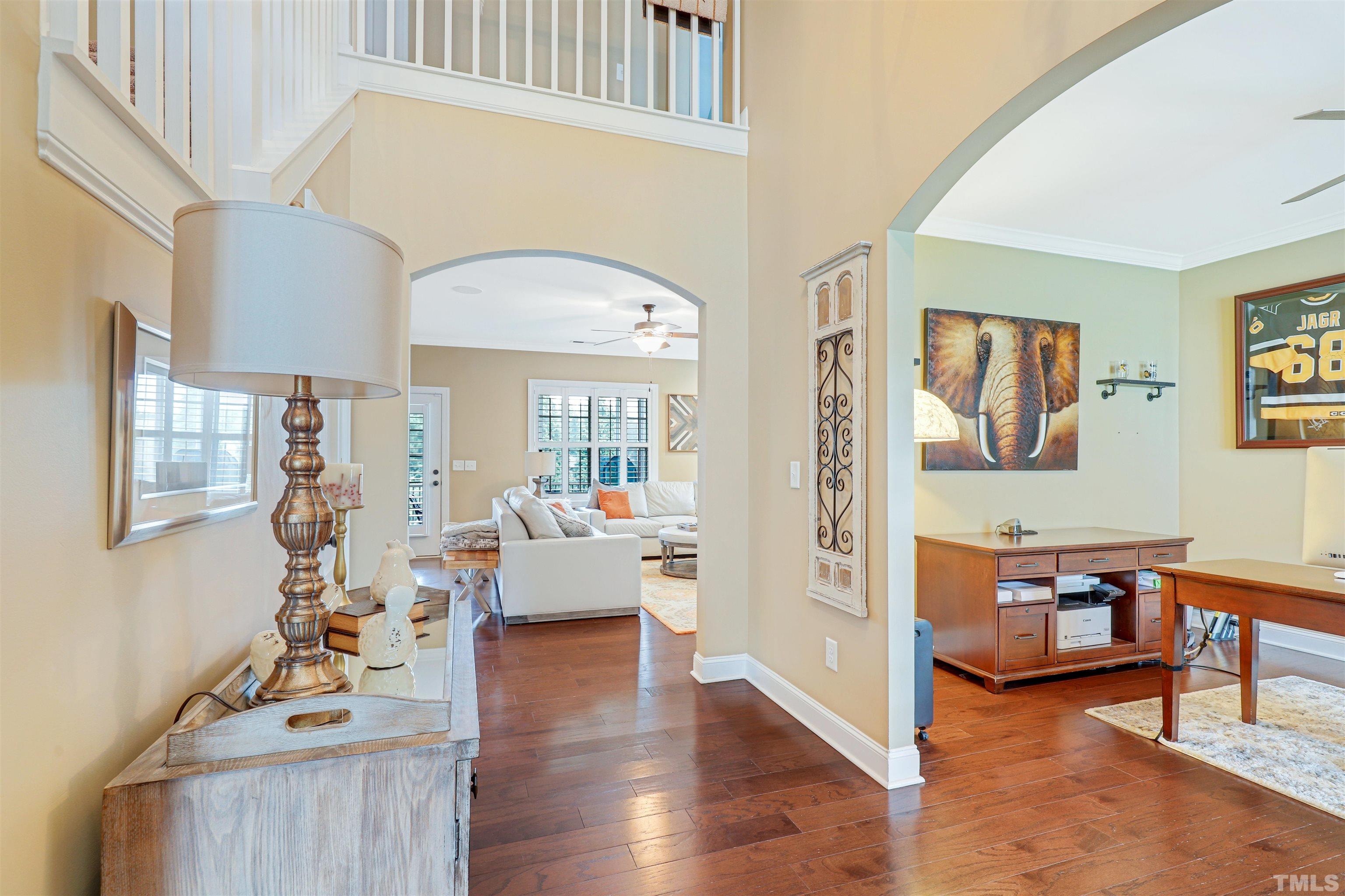 4312 Glengrove Road Raleigh, NC 27616 - Photo 2 of 50 a living room with furniture and a wooden floor