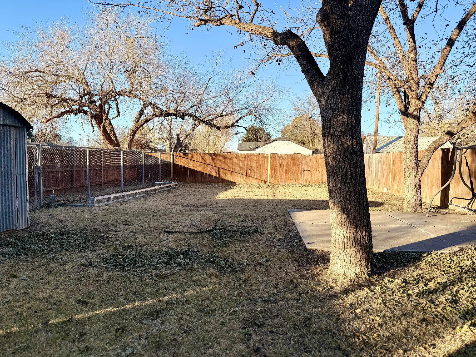 3607 Gary Avenue Lubbock, TX 79413 - Photo 25 of 26 a view of a yard with plants and trees