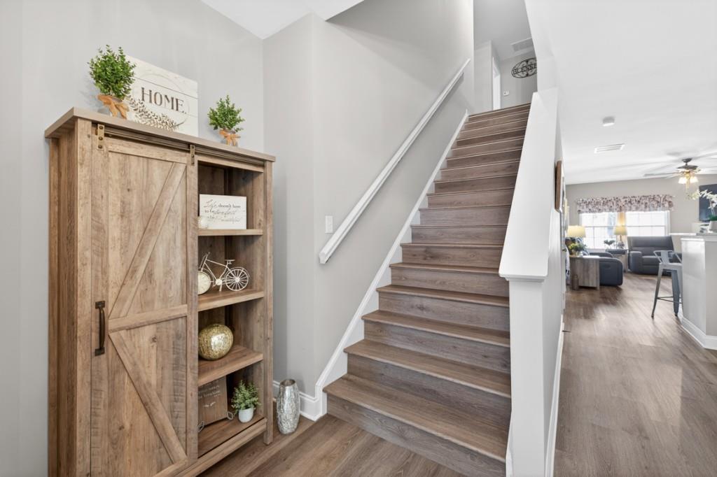 160 Riley Circle Dawsonville, GA 30534 - Photo 26 of 52 a view of entryway and hall with wooden floor