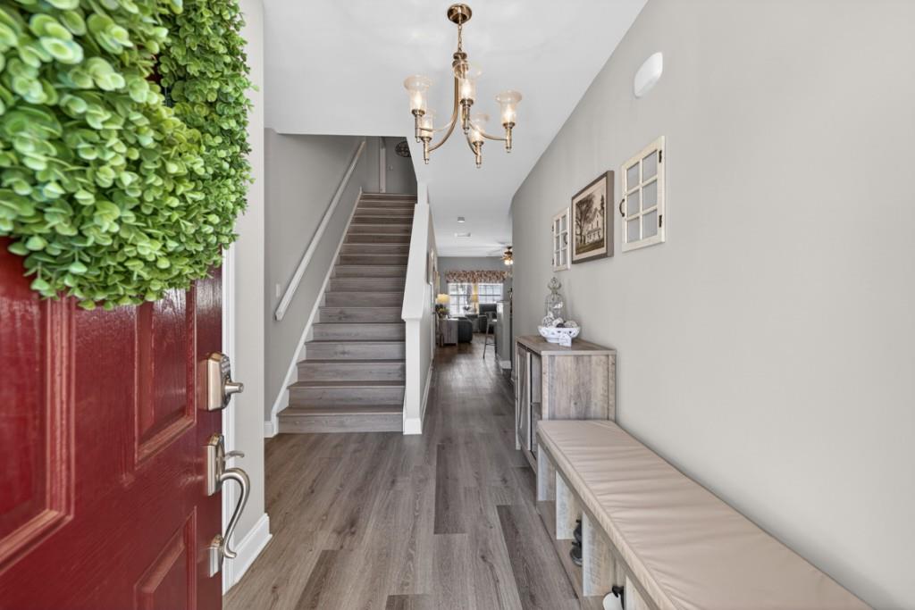 160 Riley Circle Dawsonville, GA 30534 - Photo 4 of 52 a view of entryway and hall with wooden floor