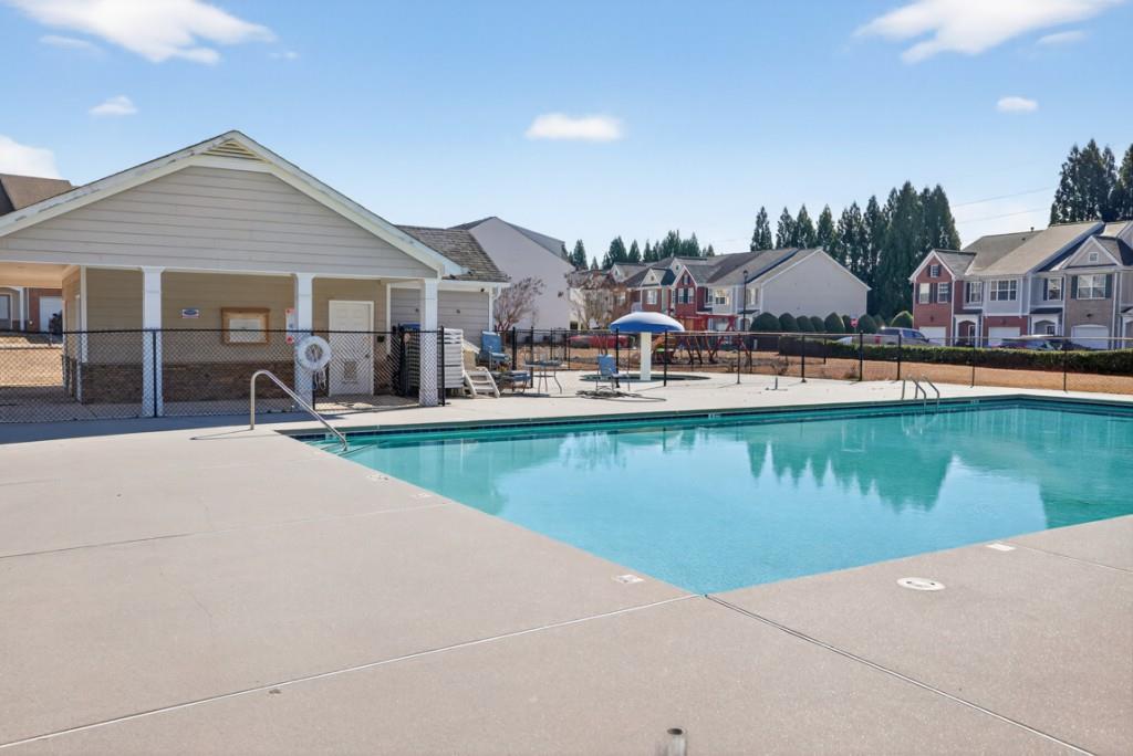 160 Riley Circle Dawsonville, GA 30534 - Photo 44 of 52 a house view with swimming pool and outdoor space
