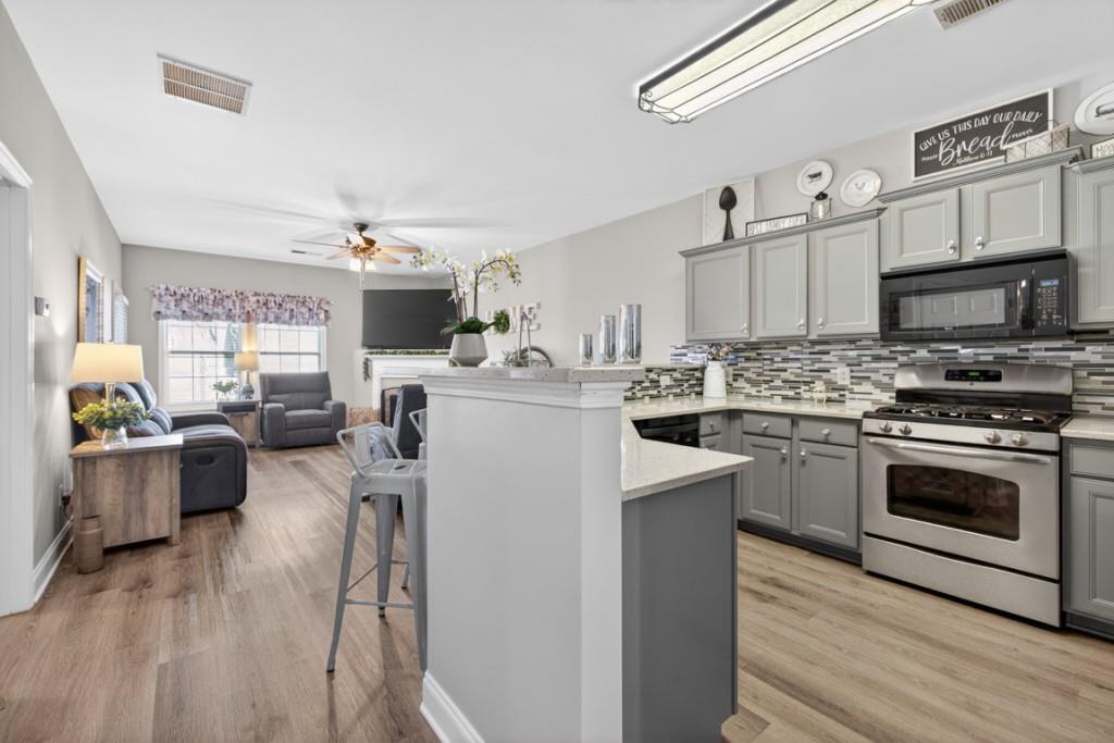 160 Riley Circle Dawsonville, GA 30534 - Photo 6 of 52 a kitchen with cabinets a sink and appliances