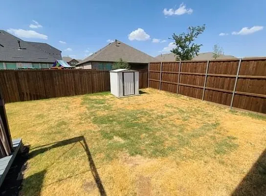 a swimming pool with an outdoor space