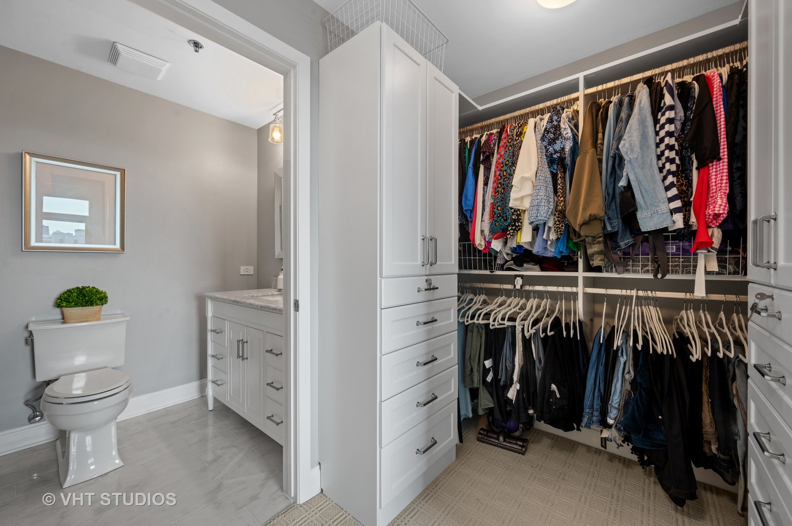 225 South Sangamon Street, Unit 509 Chicago, IL 60607 - Photo 13 of 20 a view of walk in closet with clothes and shoes