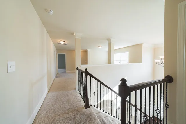 a view of an empty room with a sink