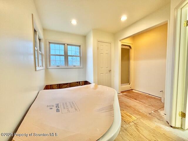 400 Fairview Road Clarks Green, PA 18411 - Photo 17 of 32 a view of a bedroom with wooden floor and windows
