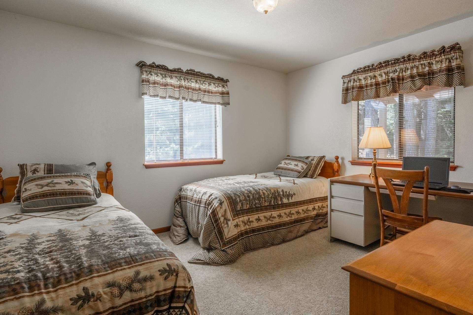2281 Old Mammoth Road Mammoth Lakes, CA 93546 - Photo 11 of 27 Bedroom featuring multiple windows and carpet floors