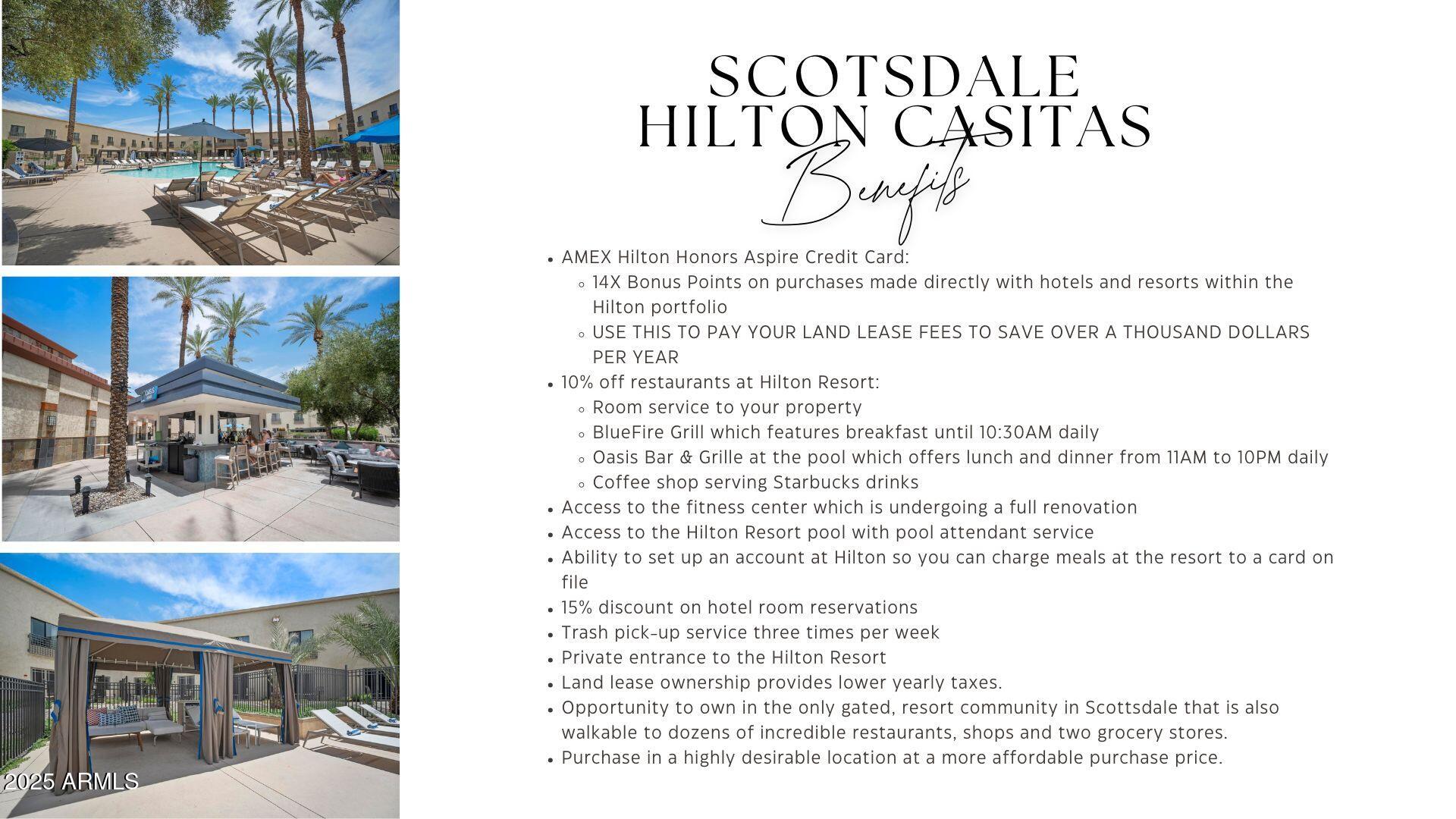 6333 North Scottsdale Road, Unit 5 Scottsdale, AZ 85250 - Photo 37 of 39 Hilton Casitas Benefits