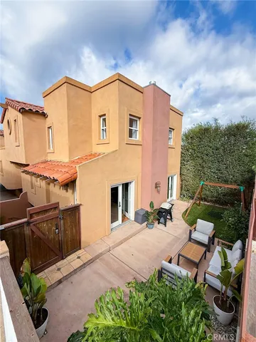 an outdoor space with patio