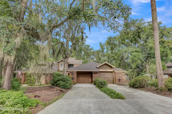 front view of a house with a pathway
