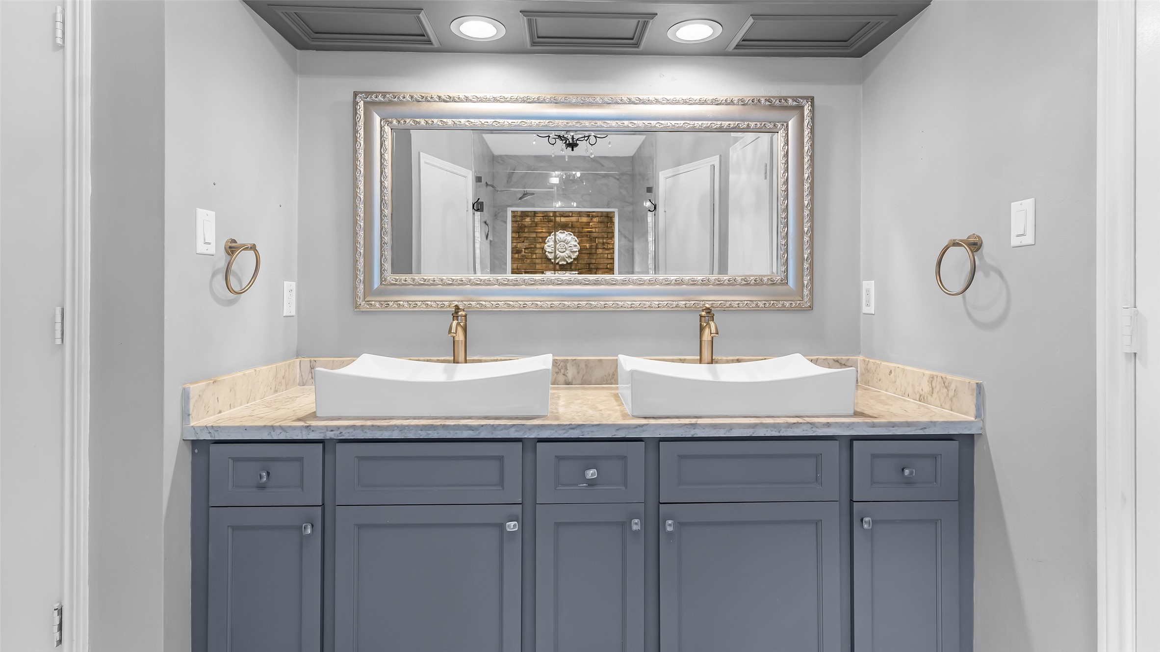 2607 Laurel Ridge Drive Houston, TX 77345 - Photo 24 of 47 a bathroom with a granite countertop sink vanity and mirror
