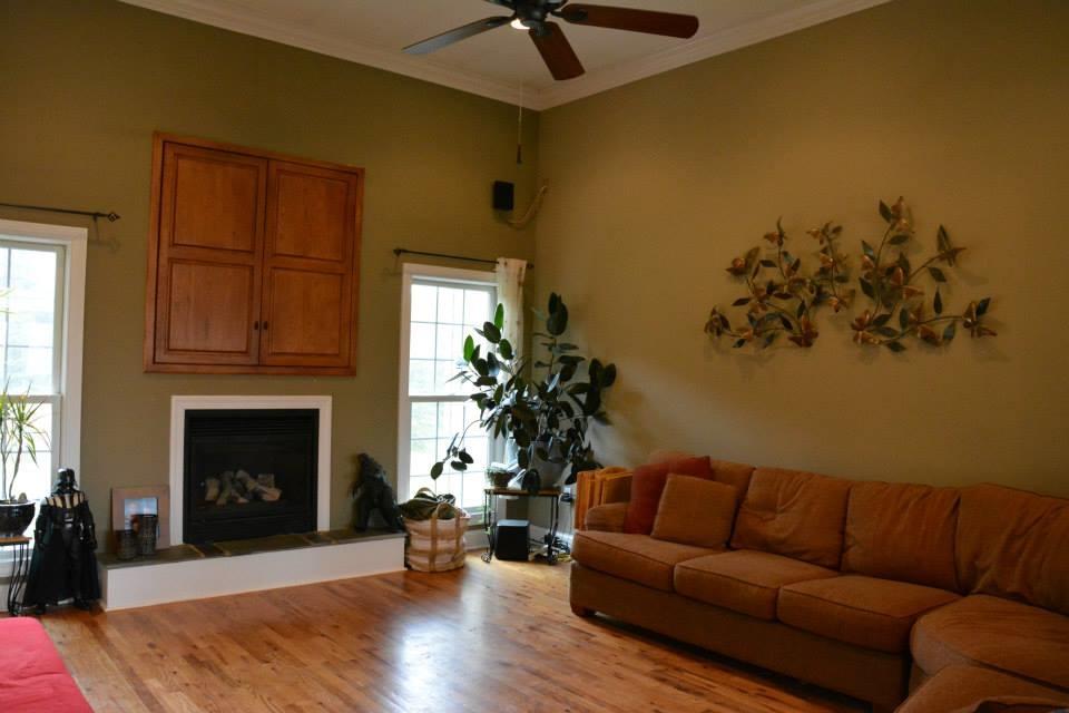 3121 New Ridge Road Elliston, VA 24087 - Photo 14 of 28 a living room with furniture and a fireplace