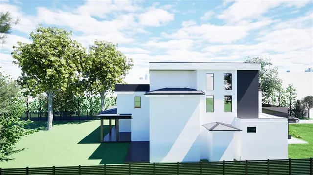 a view of a house with a door