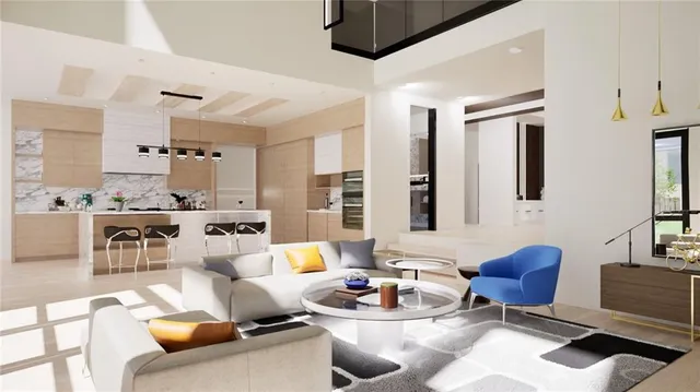 a view of an empty room