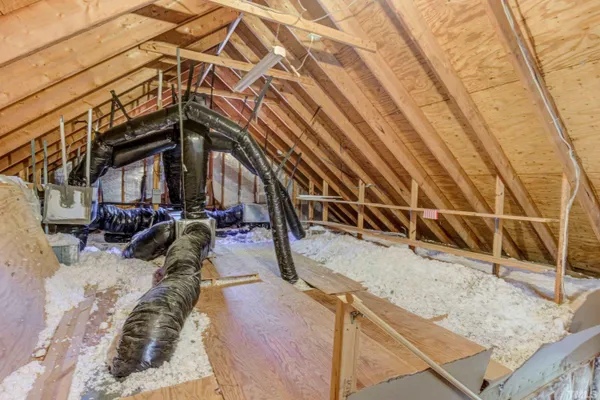 a view of a backyard with white door