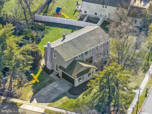 an aerial view of multiple house