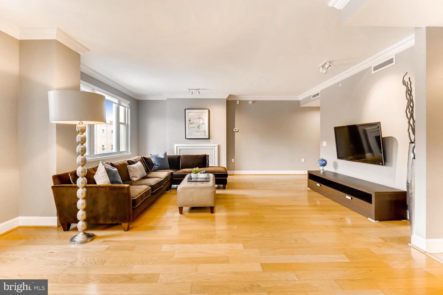 801 Key Highway, Unit 364 Baltimore, MD 21230 - Photo 9 of 51 Living Room with Gas Fireplace