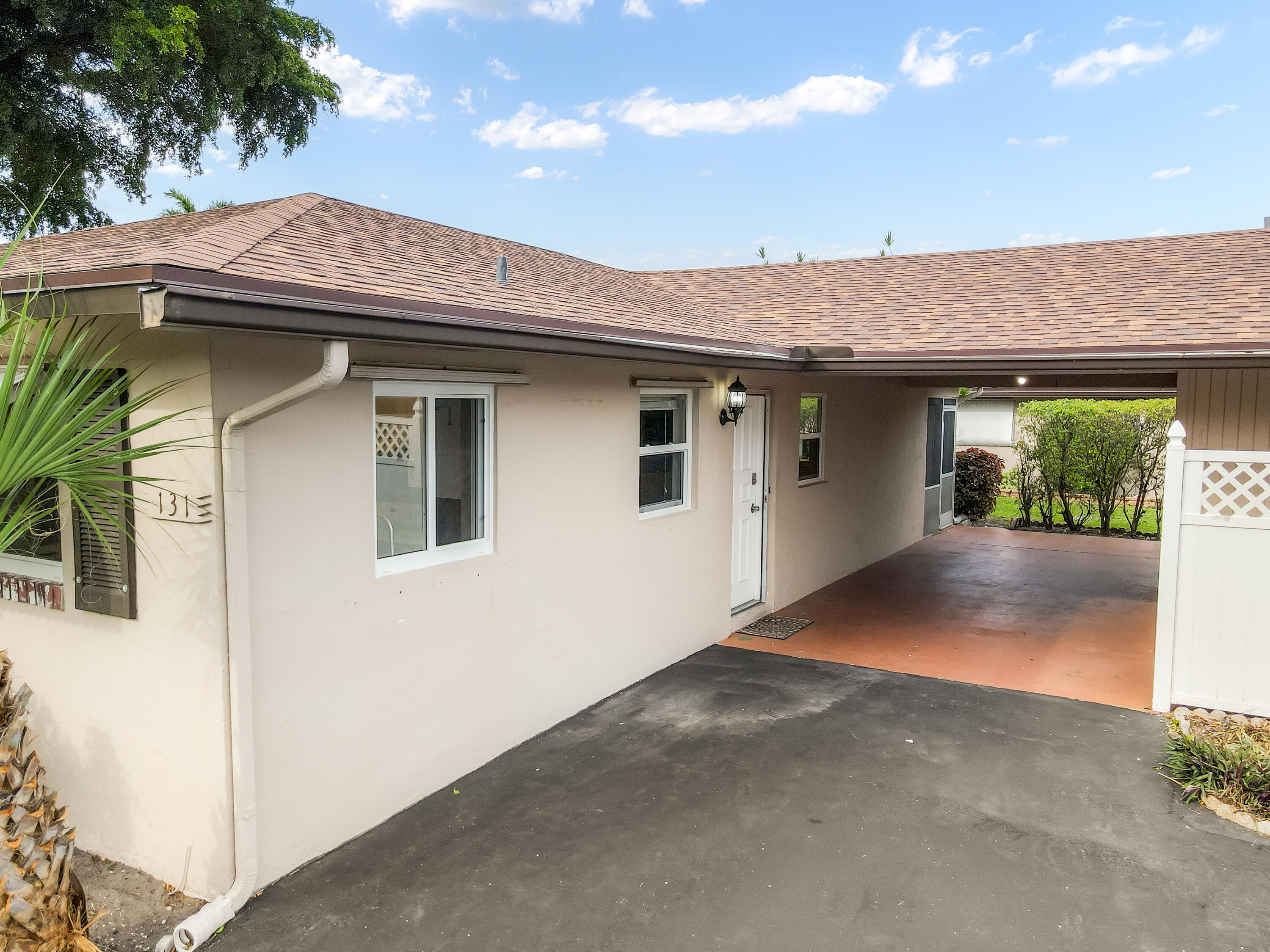 a view of a house with a garage