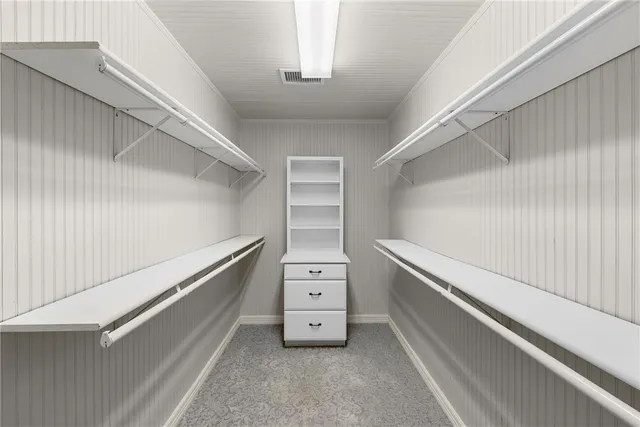 a view of an empty room