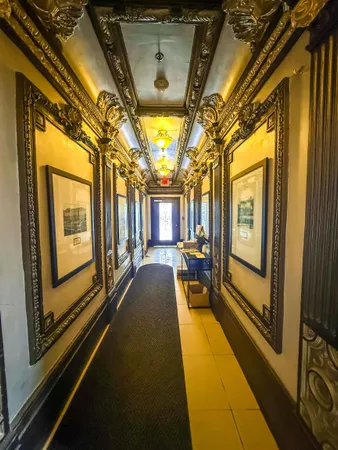 a view of swimming pool with seating area