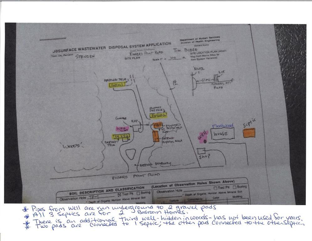 566 Rogers Point Road Steuben, ME 04680 - Photo 26 of 28 Sketch of Fleetwood, slab/pads,...