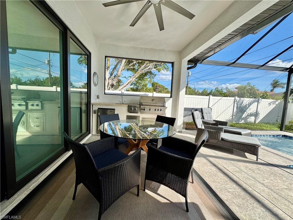 656 108th Avenue North Naples, FL 34108 - Photo 46 of 48 Sunroom / solarium with ceiling fan
