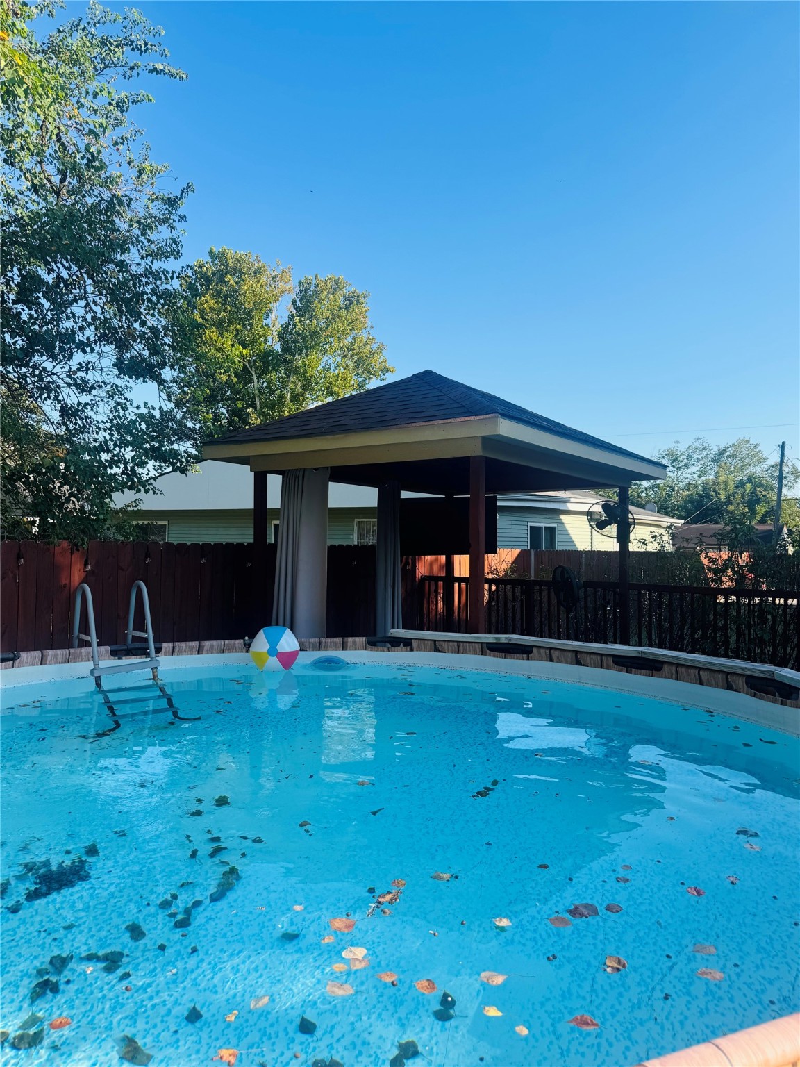 5317 Higgins Street Houston, TX 77033 - Photo 46 of 50 a view of a swimming pool with an outdoor seating