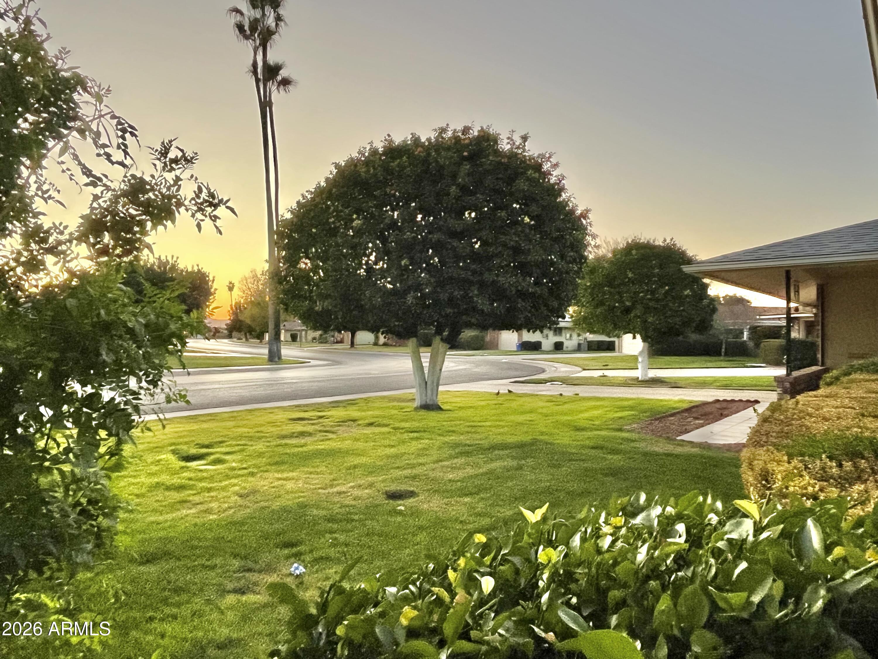 9718 West Oak Ridge Drive Sun City, AZ 85351 - Photo 31 of 41 a view of swimming pool with yard