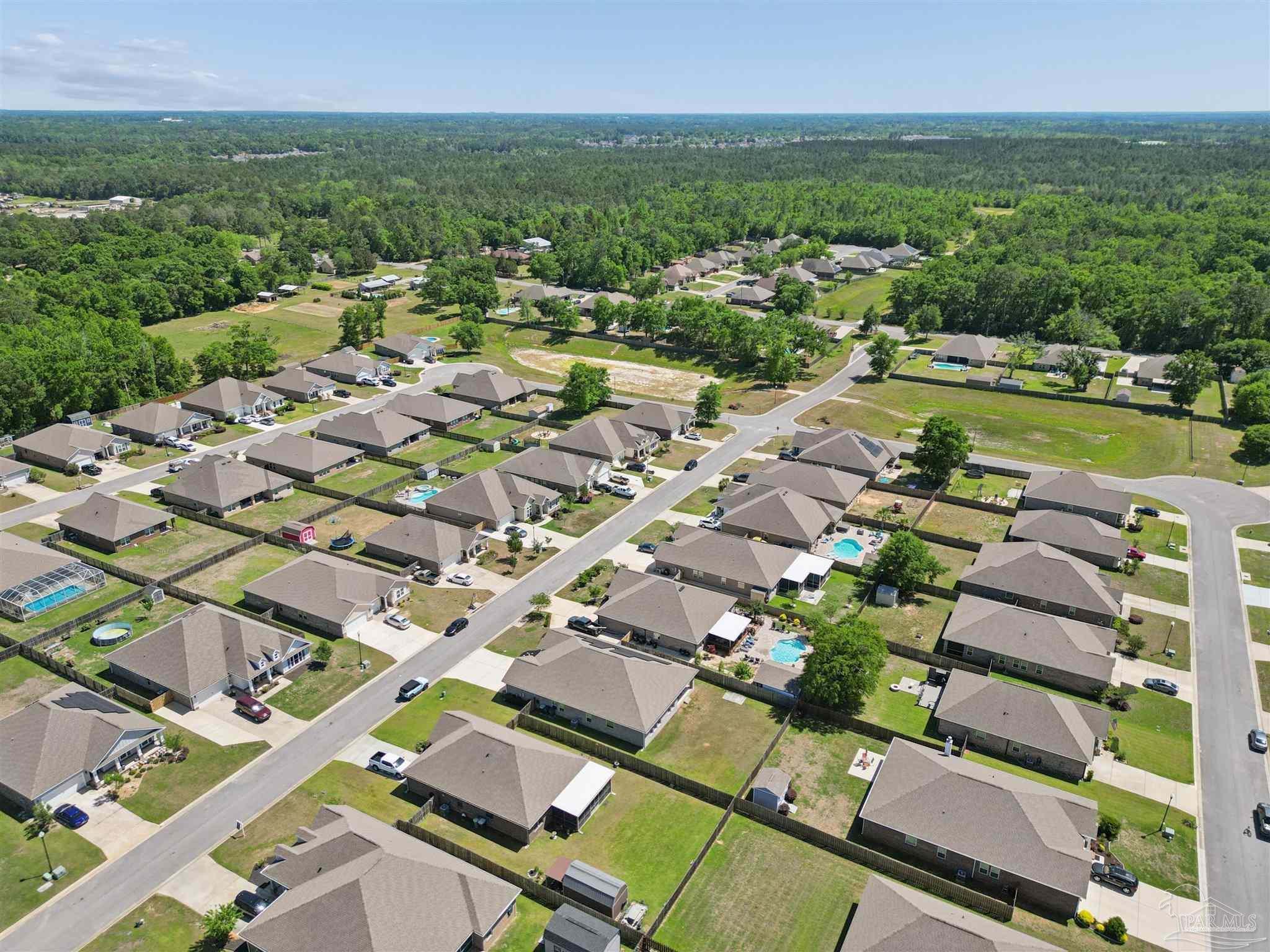 335 Cayden Way Cantonment, FL 32533 - Photo 28 of 30 an aerial view of multiple house