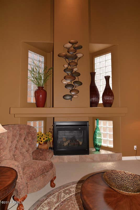 2126 West Apache Rain Road Phoenix, AZ 85085 - Photo 9 of 45 Living Room-Fireplace