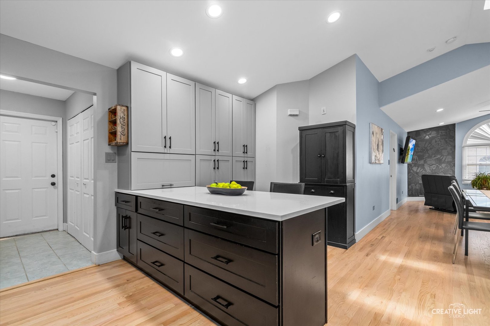 838 Havenshire Road Naperville, IL 60565 - Photo 15 of 48 a kitchen with a refrigerator and a table in it