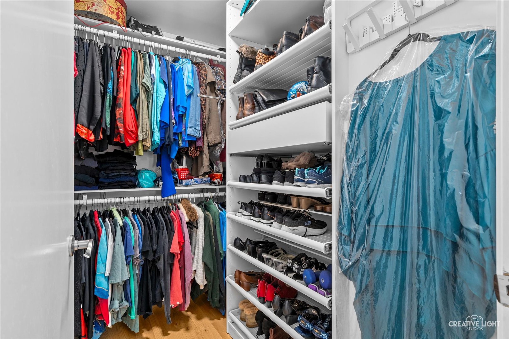 838 Havenshire Road Naperville, IL 60565 - Photo 27 of 48 a view of walk in closet with clothes and shoes