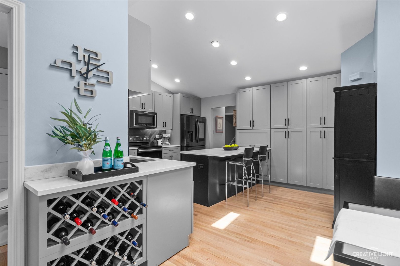 838 Havenshire Road Naperville, IL 60565 - Photo 10 of 48 a kitchen with granite countertop a refrigerator and a stove top oven