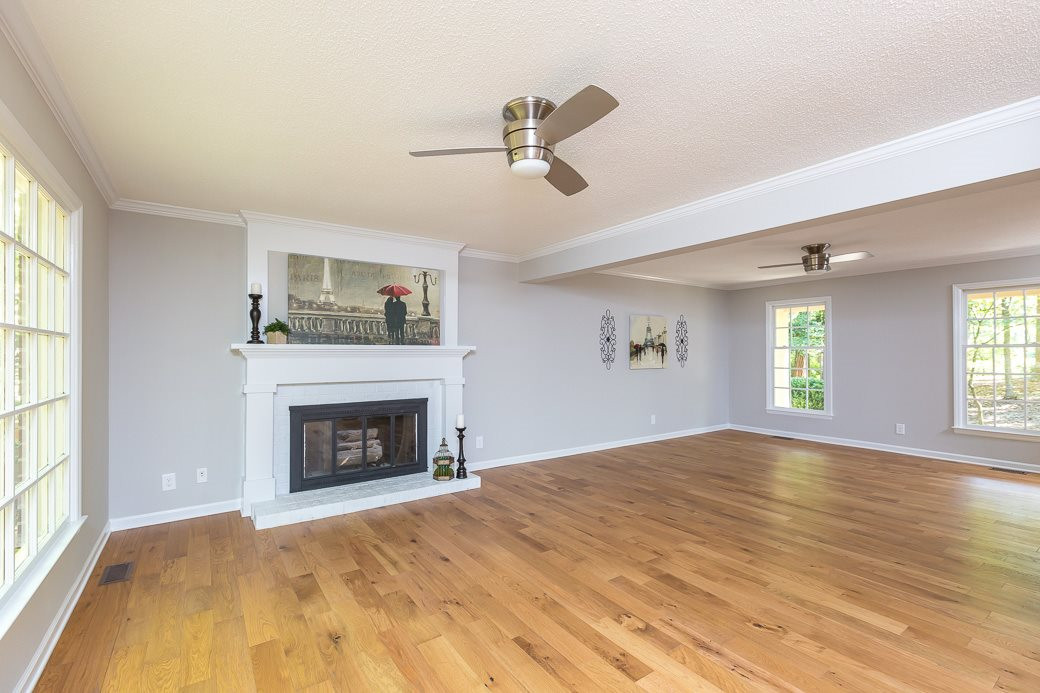 5508 Dutchman Drive Raleigh, NC 27606 - Photo 3 of 15 The family room has a nice FIREPLACE and is open to the kitchen and dining room. It spacious and bright with plenty of natural light. Fresh paint and new flooring throughout. Den/Family/Great Room