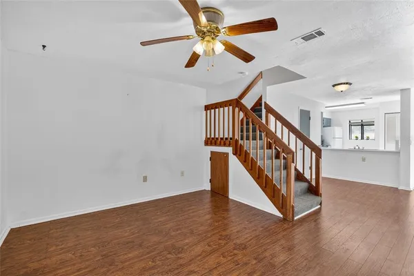 wooden floor in a room