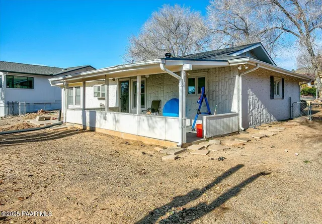 a front view of a house