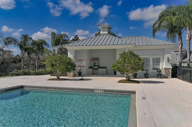 a kitchen with a stove and a cabinet