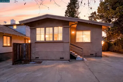 a view of a house with a garage
