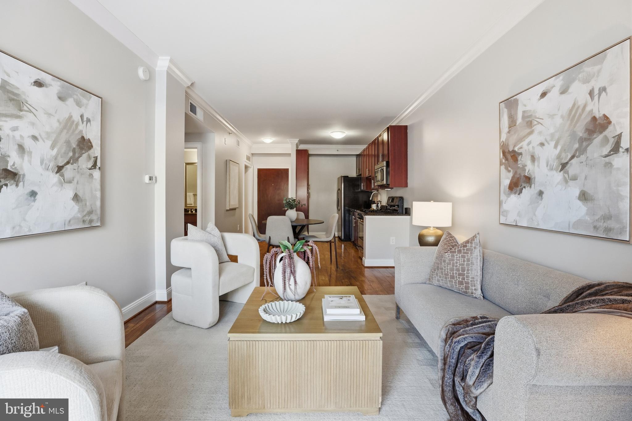 6301 Edsall Road, Unit 106 Alexandria, VA 22312 - Photo 28 of 28 a view of a livingroom with furniture and a flat screen tv