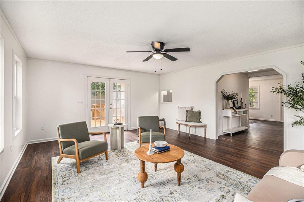 133 North Bellview Road Aragon, GA 30104 - Photo 9 of 22 a living room with furniture and wooden floor