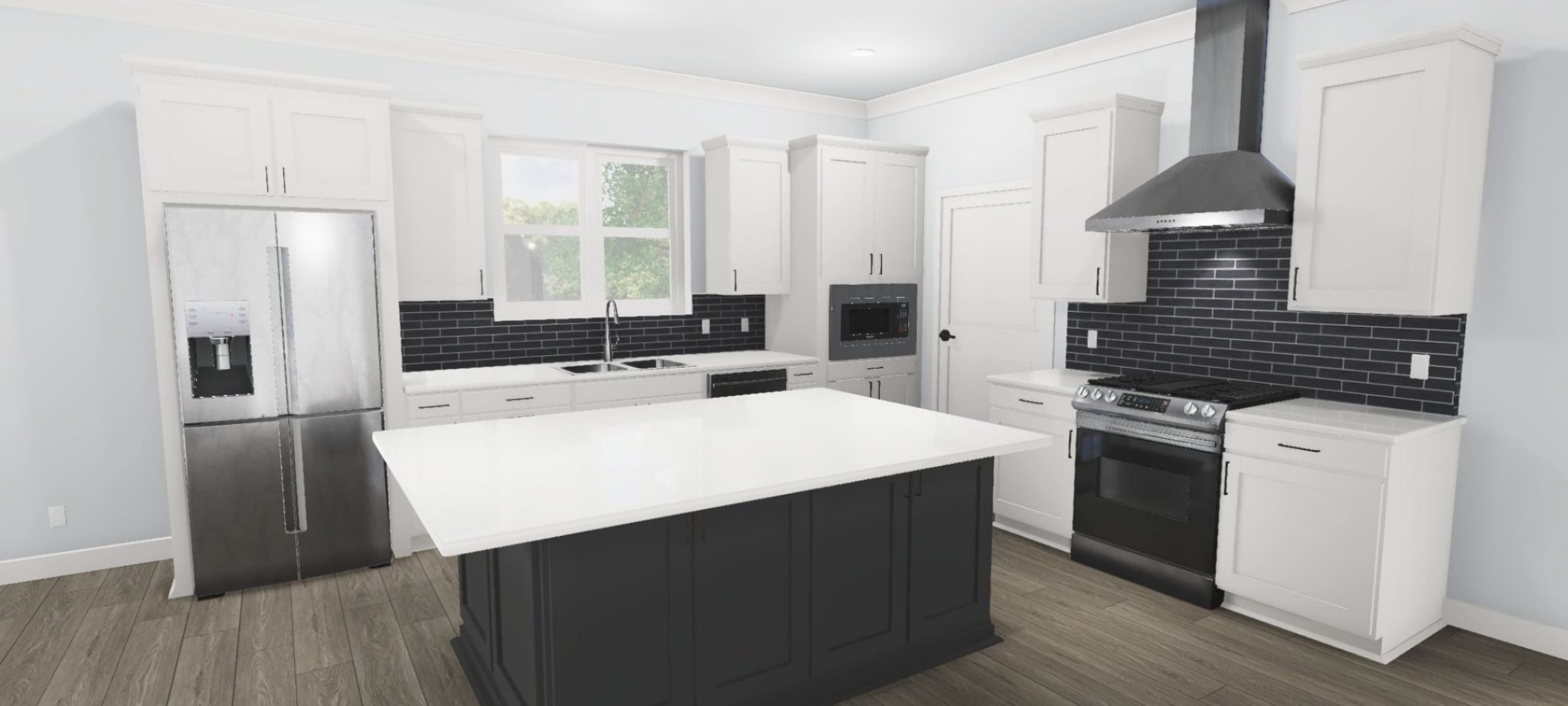 895 Plowson Road Mount Juliet, TN 37122 - Photo 4 of 7 a kitchen with stainless steel appliances a stove a refrigerator a sink and wooden floor