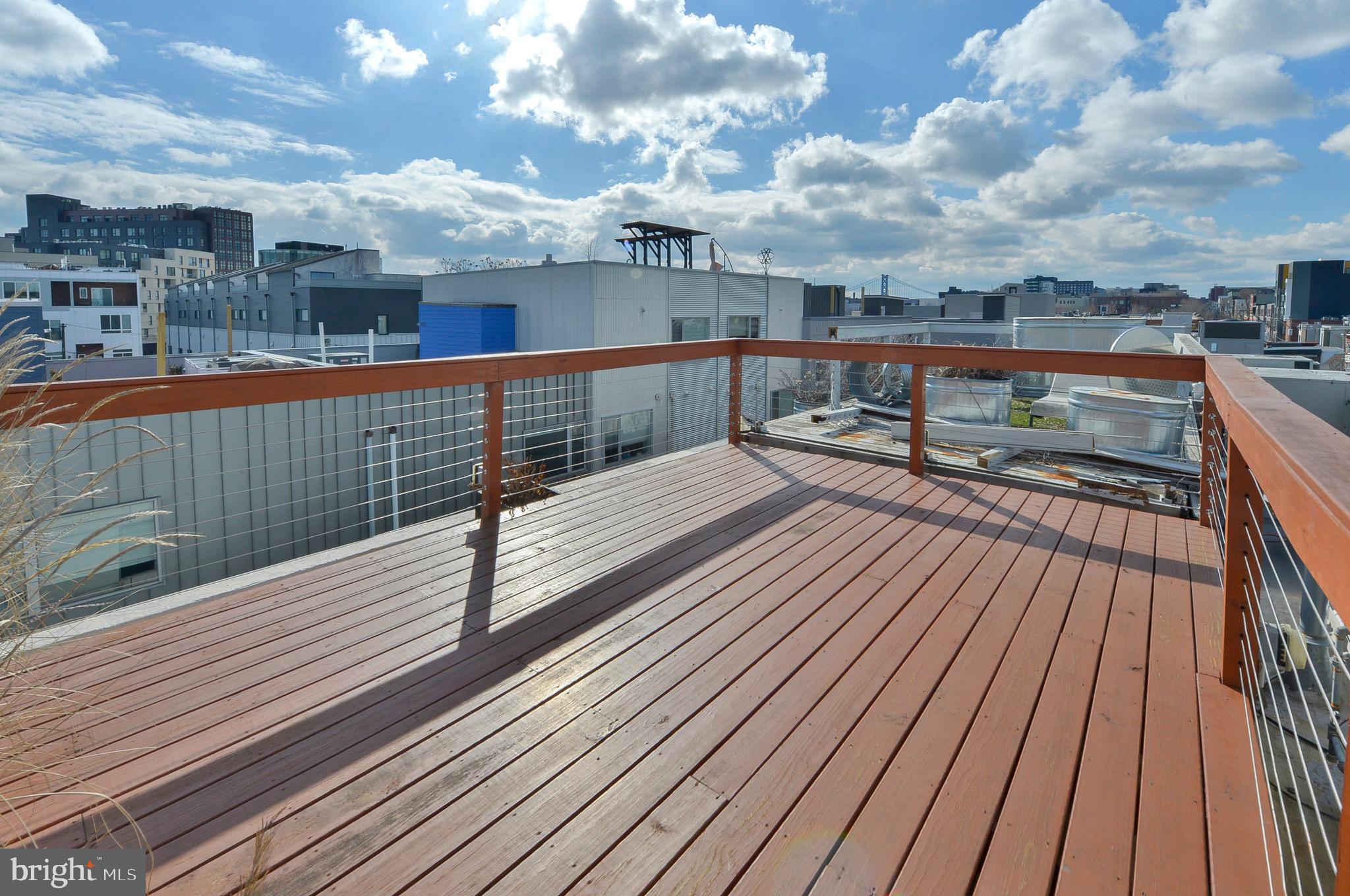 1119 North 3rd Street Philadelphia, PA 19123 - Photo 35 of 46 a view of balcony with wooden floor and city view