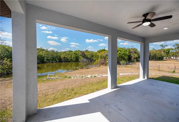 a view of a garden from a window