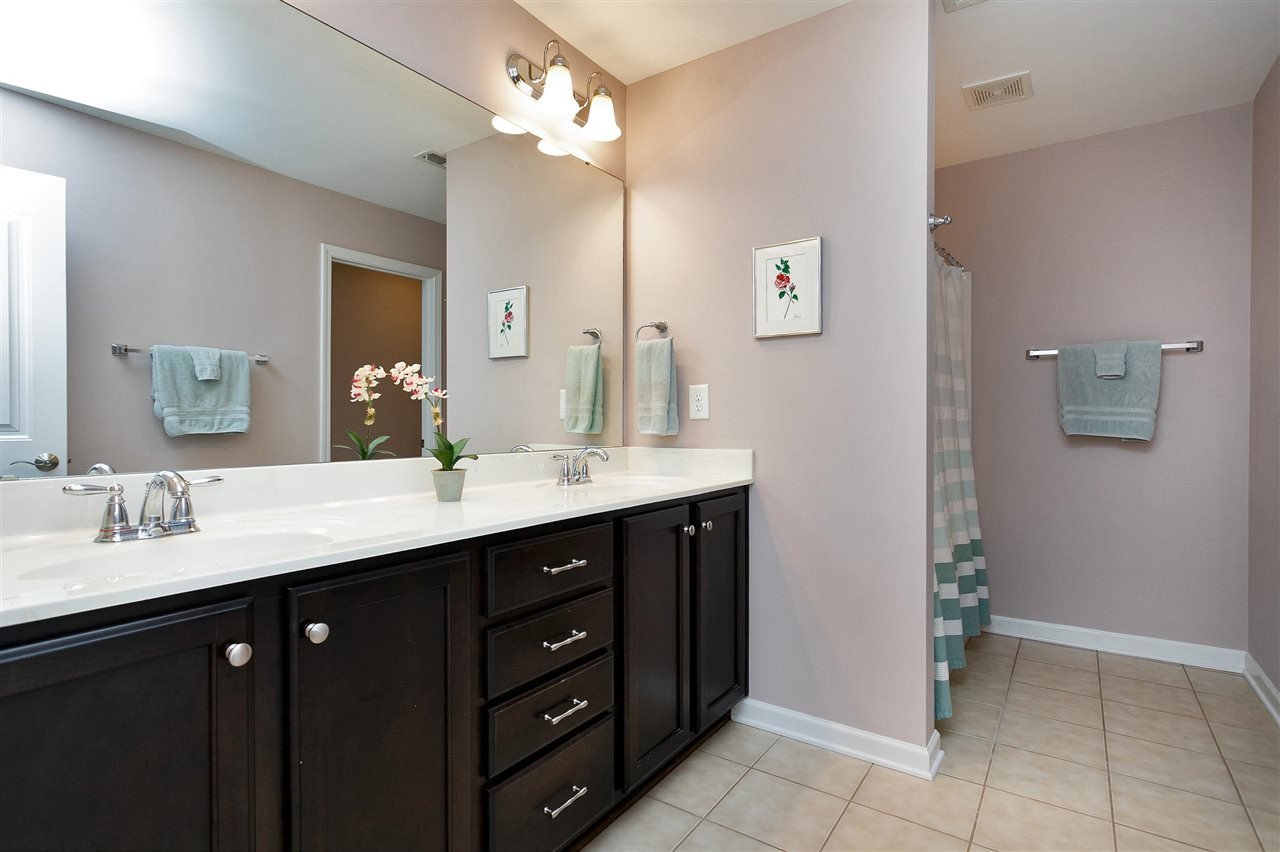 2408 Memory Ridge Drive Raleigh, NC 27606 - Photo 20 of 30 Master bath with dual sinks, separate water closet, tile floor