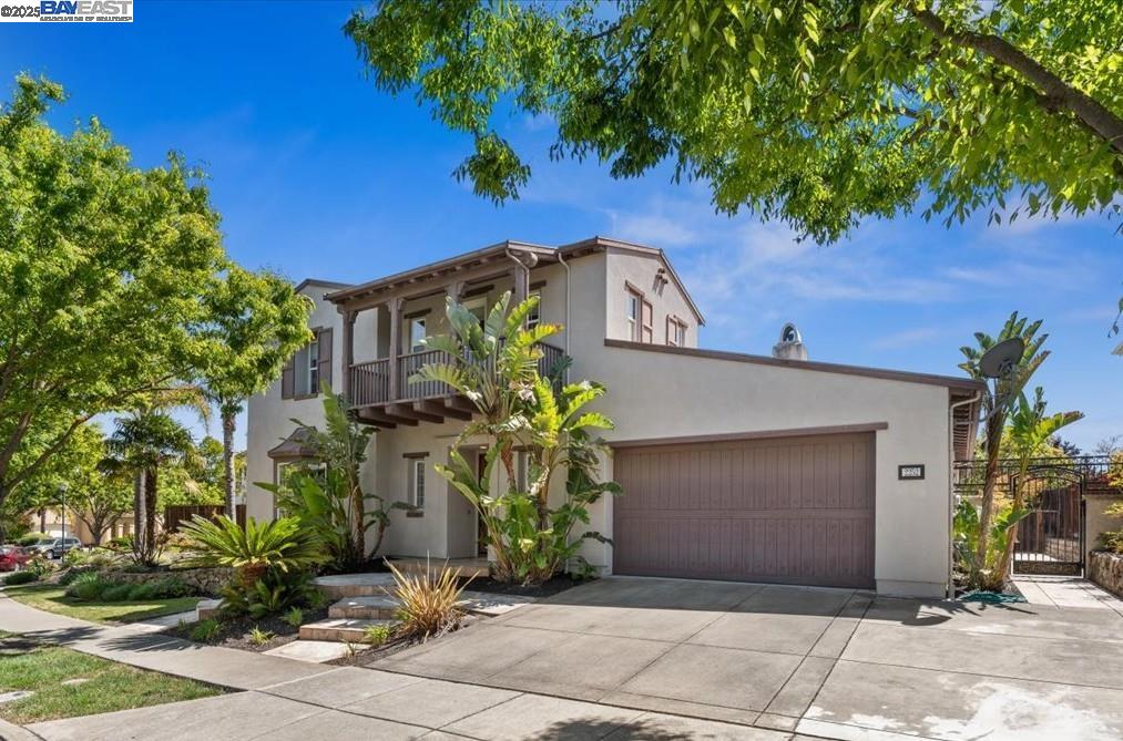 a front view of a house