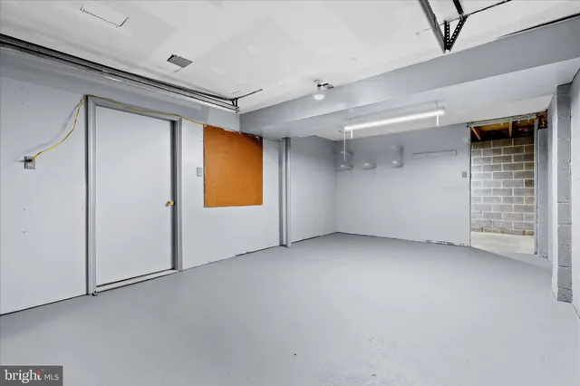 a view of storage and utility room