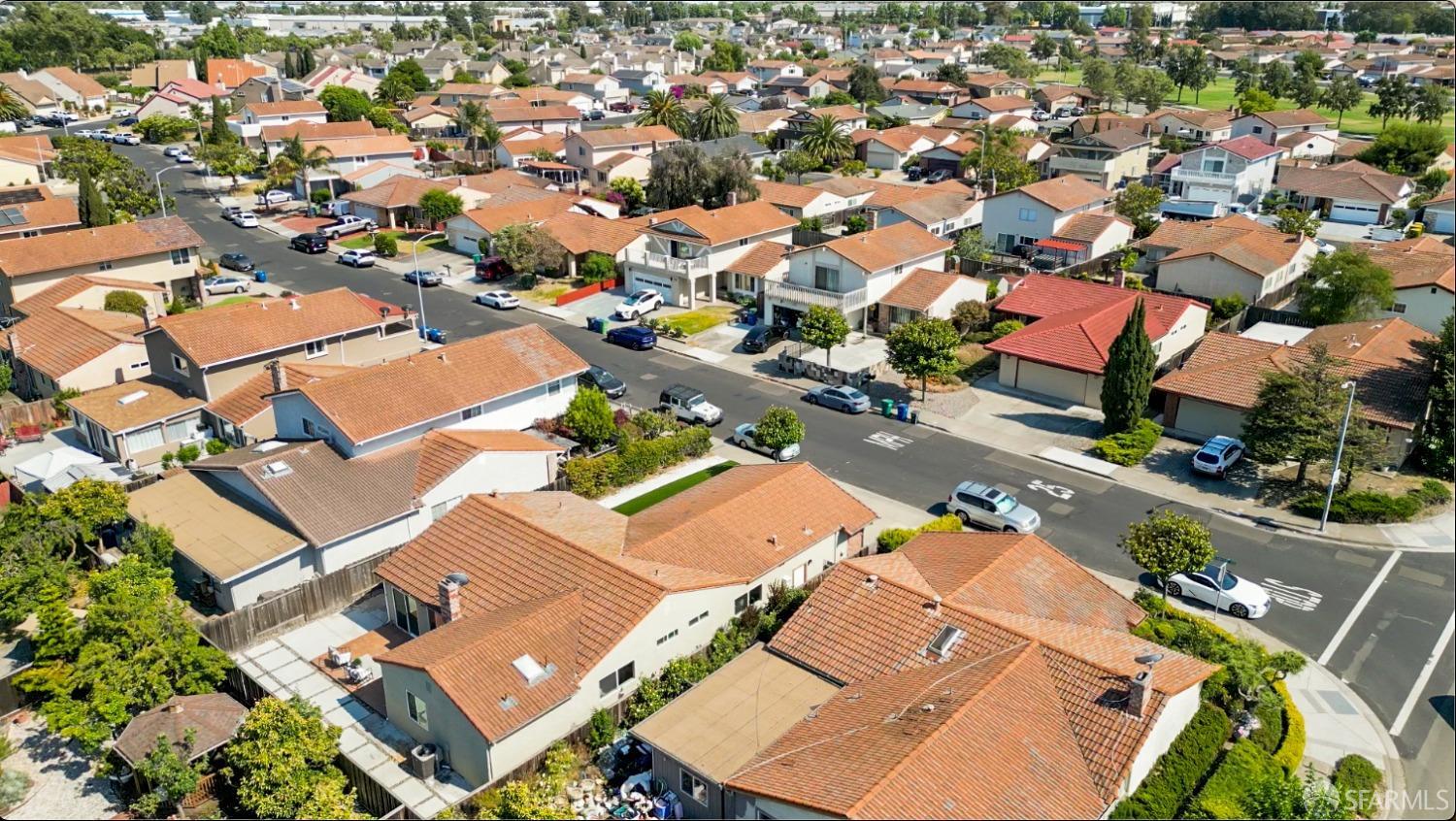 2445 Cabrillo Drive Hayward, CA 94545 - Photo 48 of 49 an aerial view of residential houses with outdoor space